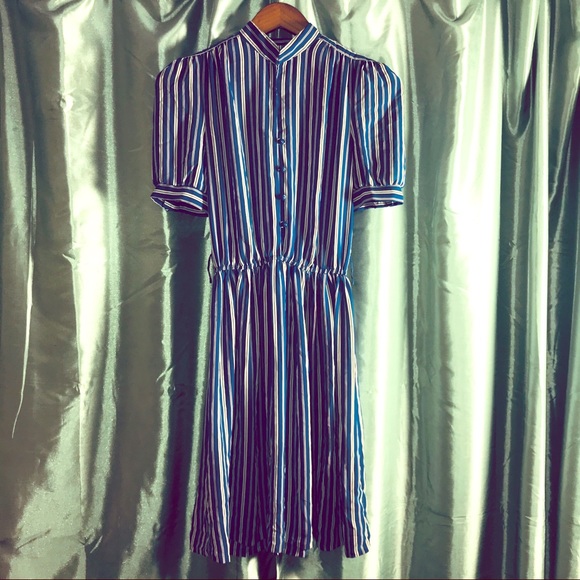 Vintage Taurus II Striped Dress Size Small - Picture 1 of 8